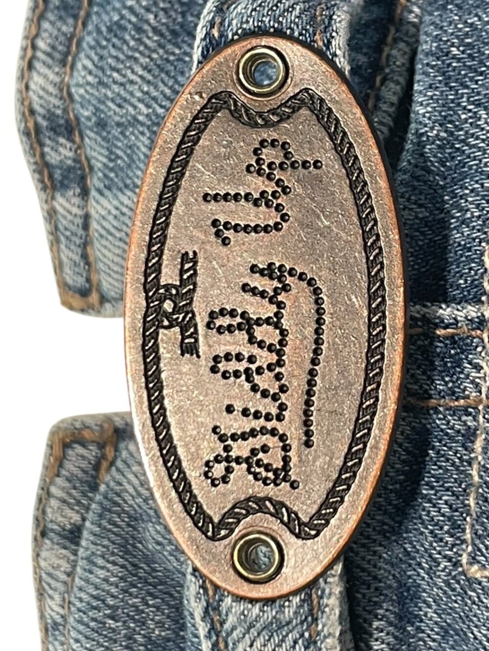 RARE MOTHER Giddy Up Cinch Back Wide Leg Jeans Coastal Cowgirl Festival 27 $278
